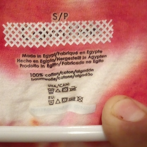 Calvin Klein Tie Dye Flag T-Shirt - Size Small - Picture 3 of 3